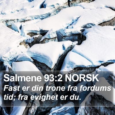 Salmene 93:2 NORSK Bible Verse Image