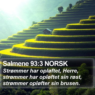 Salmene 93:3 NORSK Bible Verse Image