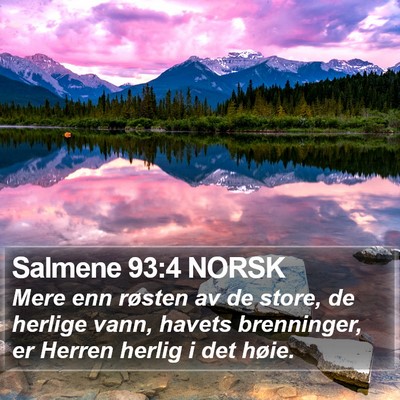 Salmene 93:4 NORSK Bible Verse Image