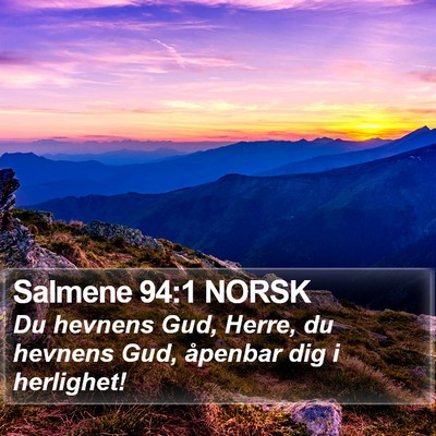 Salmene 94:1 NORSK Bible Verse Image