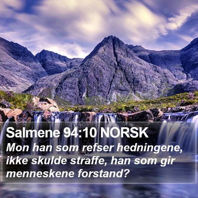 Salmene 94:10 NORSK Bible Verse Image