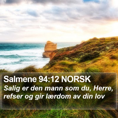 Salmene 94:12 NORSK Bible Verse Image