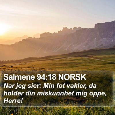 Salmene 94:18 NORSK Bible Verse Image