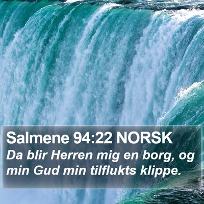 Salmene 94:22 NORSK Bible Verse Image