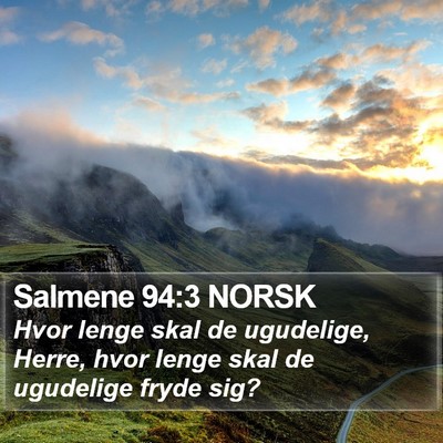 Salmene 94:3 NORSK Bible Verse Image