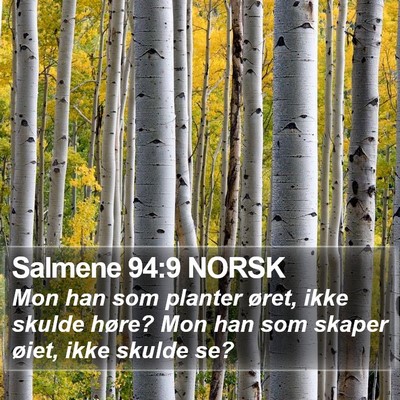 Salmene 94:9 NORSK Bible Verse Image