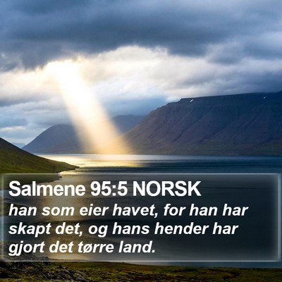 Salmene 95:5 NORSK Bible Verse Image
