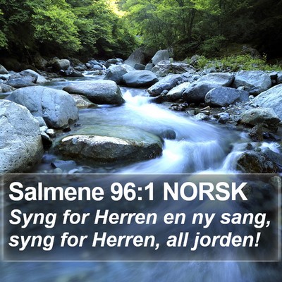 Salmene 96:1 NORSK Bible Verse Image