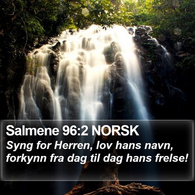 Salmene 96:2 NORSK Bible Verse Image