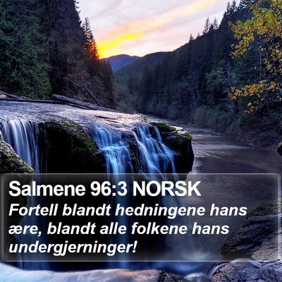 Salmene 96:3 NORSK Bible Verse Image
