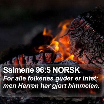 Salmene 96:5 NORSK Bible Verse Image