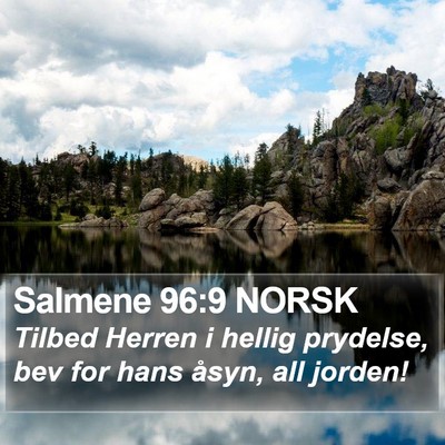 Salmene 96:9 NORSK Bible Verse Image