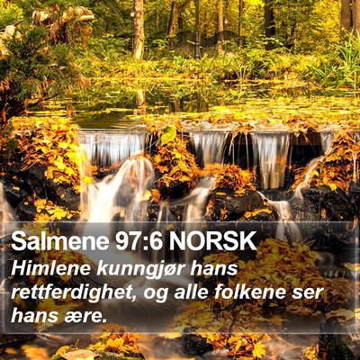 Salmene 97:6 NORSK Bible Verse Image