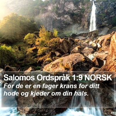 Salomos Ordspråk 1:9 NORSK Bible Verse Image