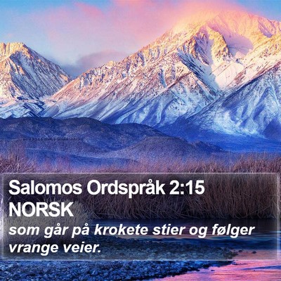 Salomos Ordspråk 2:15 NORSK Bible Verse Image