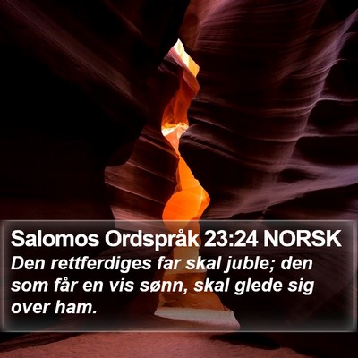 Salomos Ordspråk 23:24 NORSK Bible Verse Image