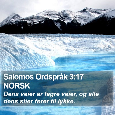 Salomos Ordspråk 3:17 NORSK Bible Verse Image
