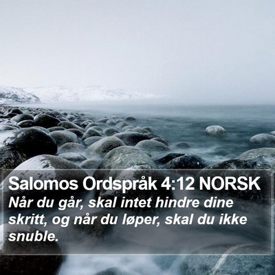 Salomos Ordspråk 4:12 NORSK Bible Verse Image