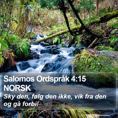 Salomos Ordspråk 4:15 NORSK Bible Verse Image