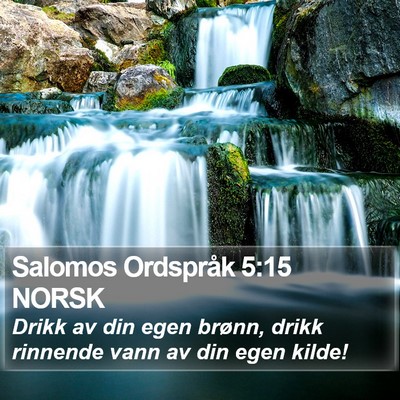 Salomos Ordspråk 5:15 NORSK Bible Verse Image