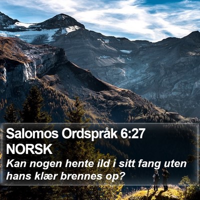 Salomos Ordspråk 6:27 NORSK Bible Verse Image
