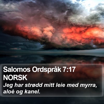 Salomos Ordspråk 7:17 NORSK Bible Verse Image