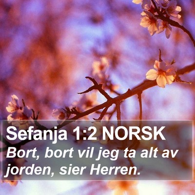 Sefanja 1:2 NORSK Bible Verse Image