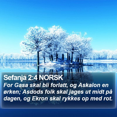 Sefanja 2:4 NORSK Bible Verse Image