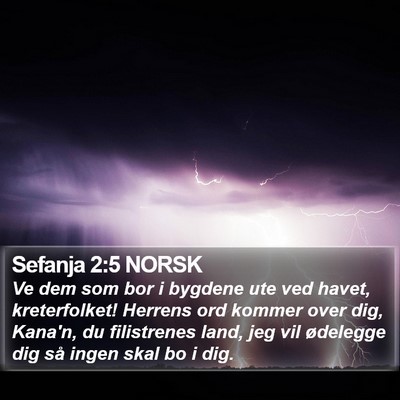 Sefanja 2:5 NORSK Bible Verse Image