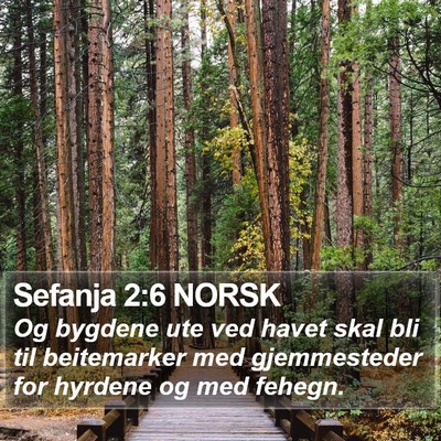 Sefanja 2:6 NORSK Bible Verse Image