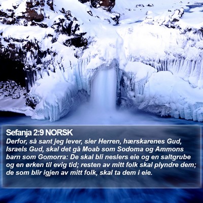 Sefanja 2:9 NORSK Bible Verse Image