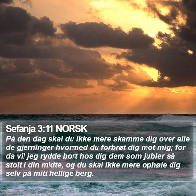 Sefanja 3:11 NORSK Bible Verse Image