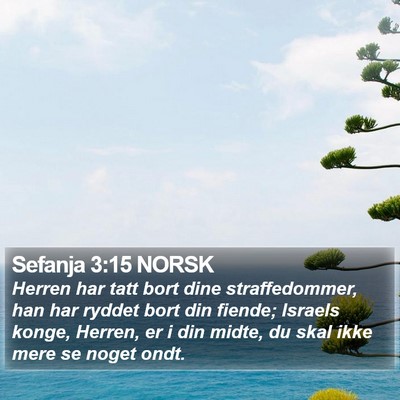 Sefanja 3:15 NORSK Bible Verse Image