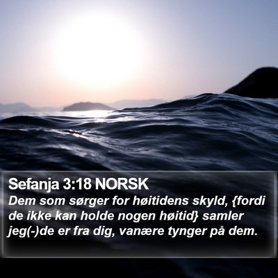 Sefanja 3:18 NORSK Bible Verse Image