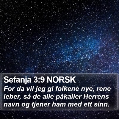 Sefanja 3:9 NORSK Bible Verse Image