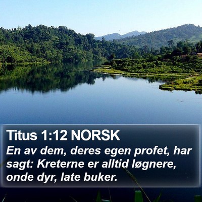 Titus 1:12 NORSK Bible Verse Image