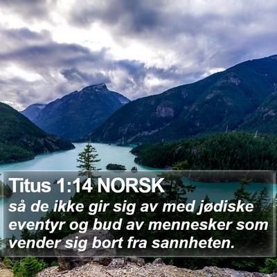 Titus 1:14 NORSK Bible Verse Image