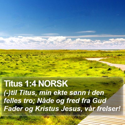Titus 1:4 NORSK Bible Verse Image