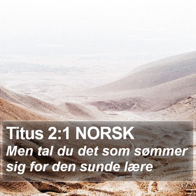 Titus 2:1 NORSK Bible Verse Image