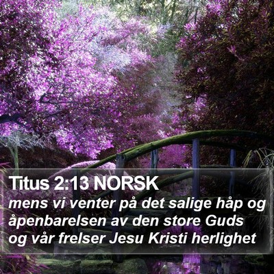 Titus 2:13 NORSK Bible Verse Image