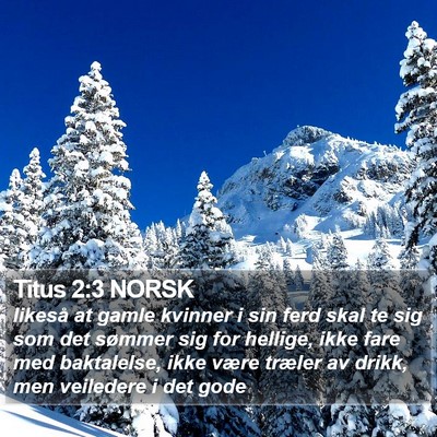 Titus 2:3 NORSK Bible Verse Image