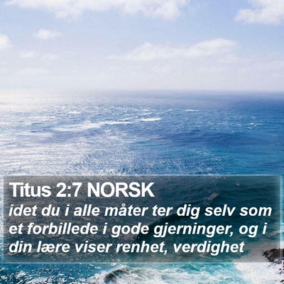 Titus 2:7 NORSK Bible Verse Image