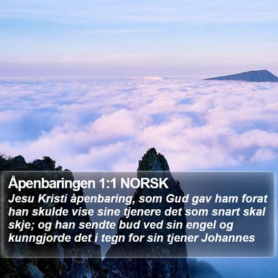 Åpenbaringen 1:1 NORSK Bible Verse Image
