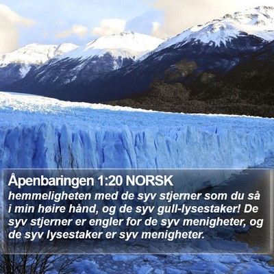 Åpenbaringen 1:20 NORSK Bible Verse Image