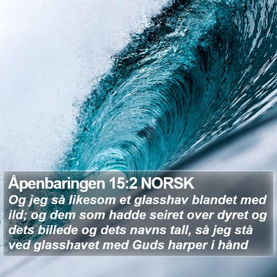 Åpenbaringen 15:2 NORSK Bible Verse Image