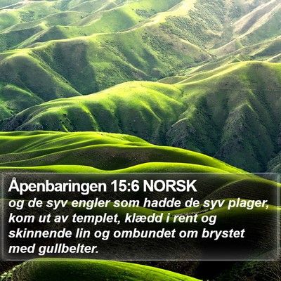 Åpenbaringen 15:6 NORSK Bible Verse Image