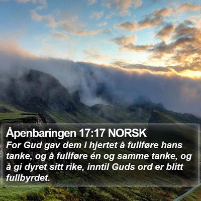 Åpenbaringen 17:17 NORSK Bible Verse Image