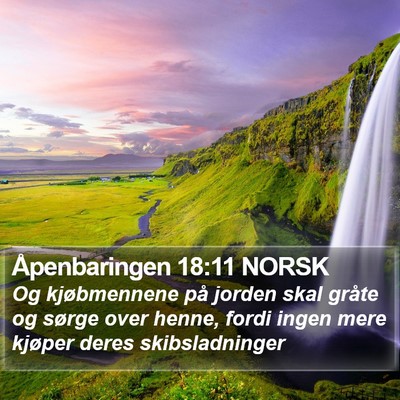 Åpenbaringen 18:11 NORSK Bible Verse Image