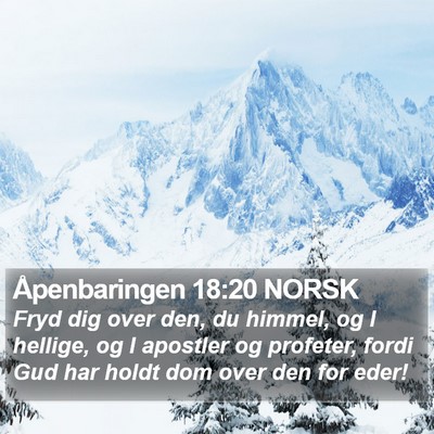 Åpenbaringen 18:20 NORSK Bible Verse Image