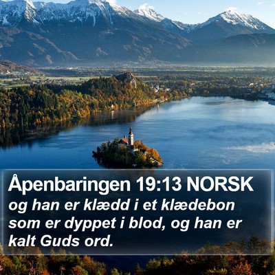 Åpenbaringen 19:13 NORSK Bible Verse Image